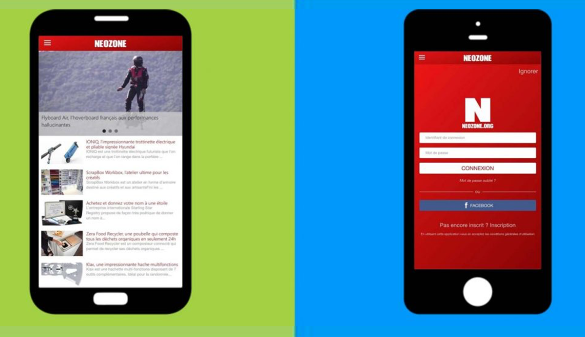 Développement de l'app mobile NeozOne