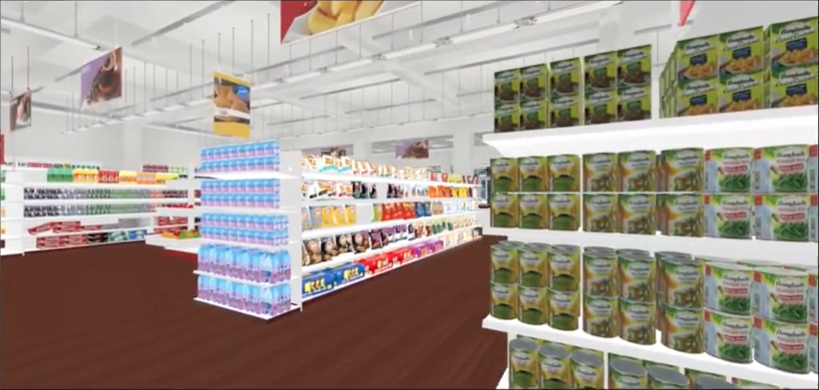 Démonstration magasin en réalité virtuelle